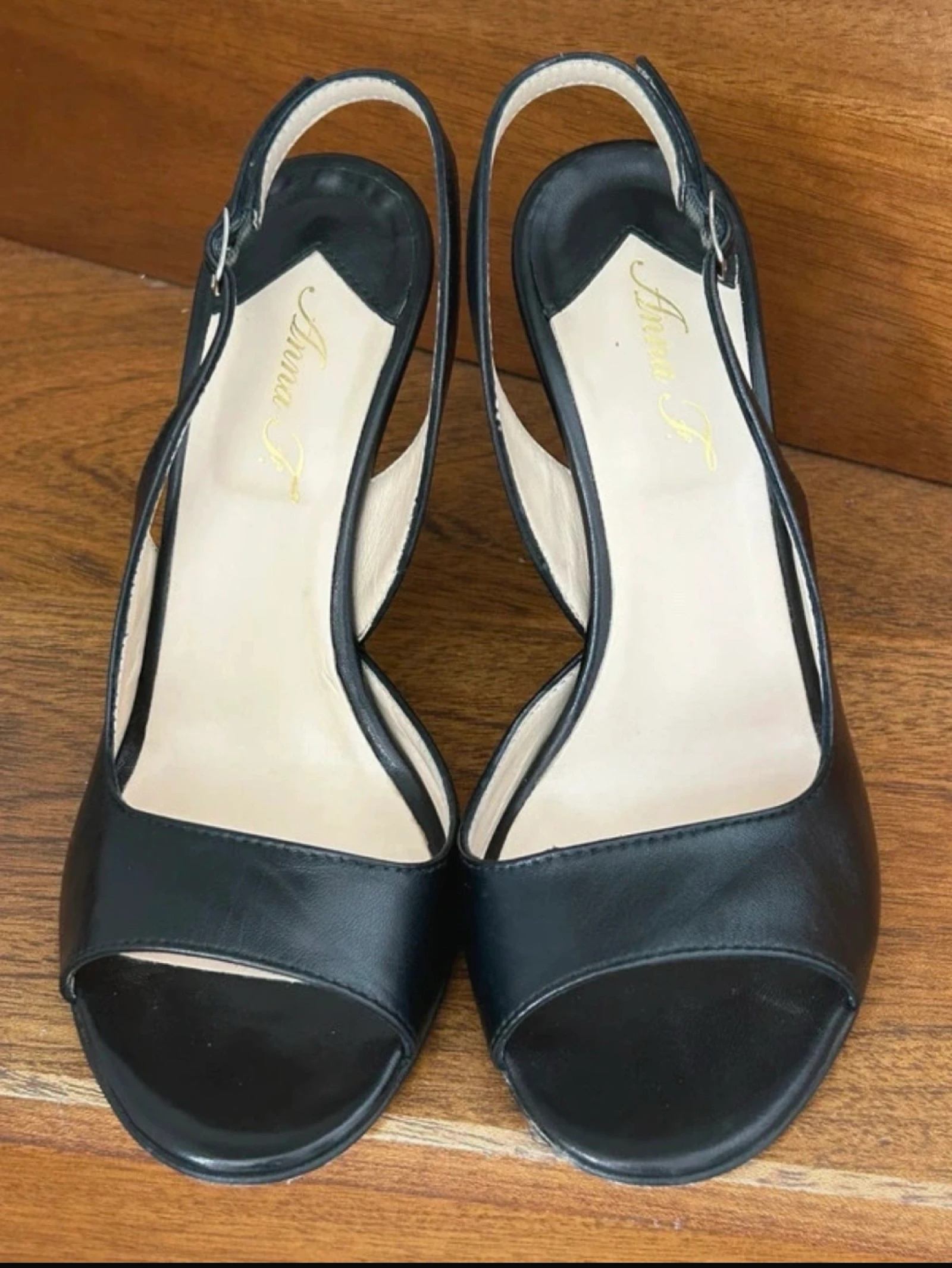 ANNA F. pumps – Black leather – Size 38 – Made in Italy 🇮🇹 – photo 7